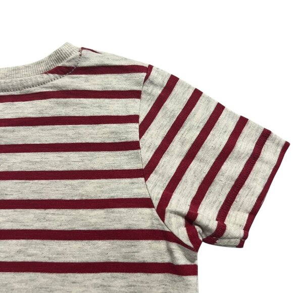 Marks & Spencer 3-4Y Red Striped Hiya! Word Bubble Shirt - Picture 4 of 5